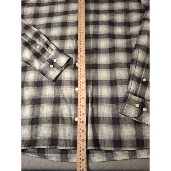 Peter Millar Shirt Men's XXL Black Gray Plaid Casual Golf Clubhouse Party EUC - Picture 4 of 7